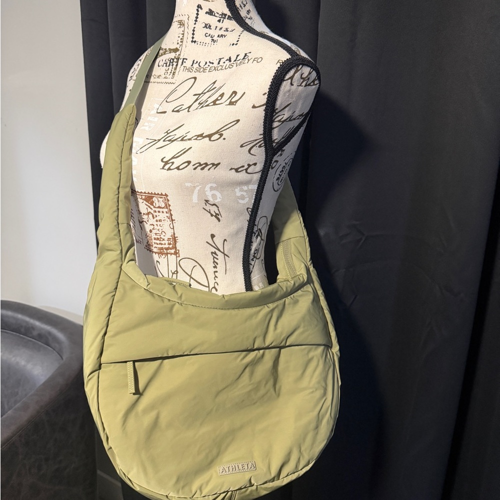 Athleta Sage Green Hobo Bag/Card Holder/Accessory Case